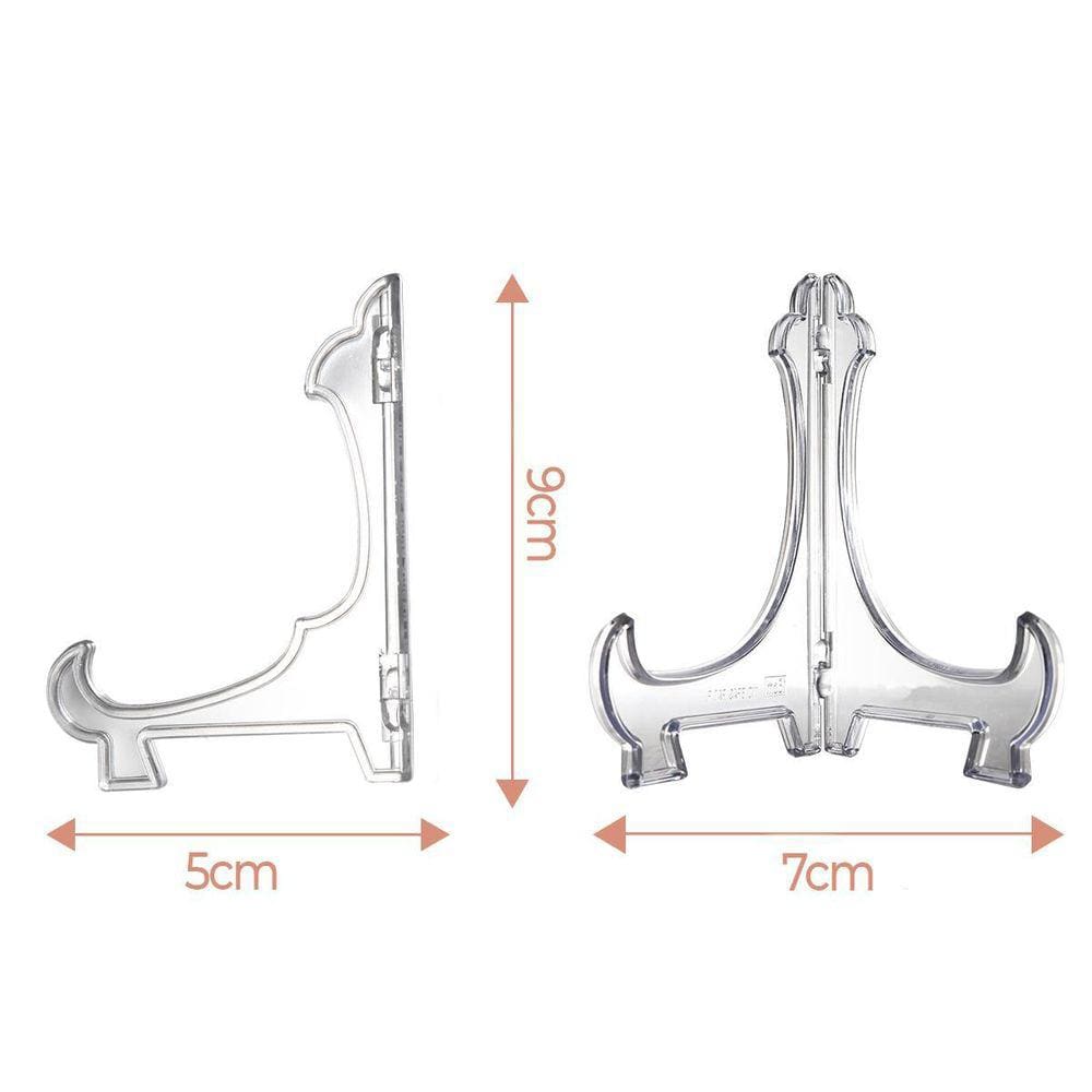 Kit 12 Suportes 9Cm Para Quadros Discos Pratos Decoração