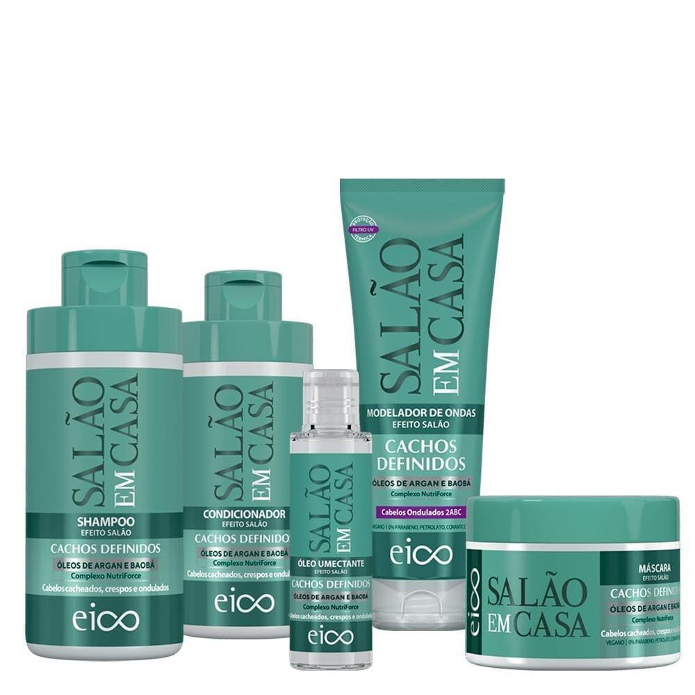 Eico Salão Em Casa Cachos Definidos Ondas  5 Produtos