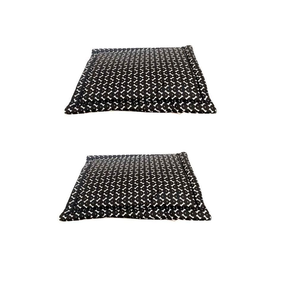 Kit 2 Colchonete Pet pra Cachorros e gatos Preto tam. M e G
