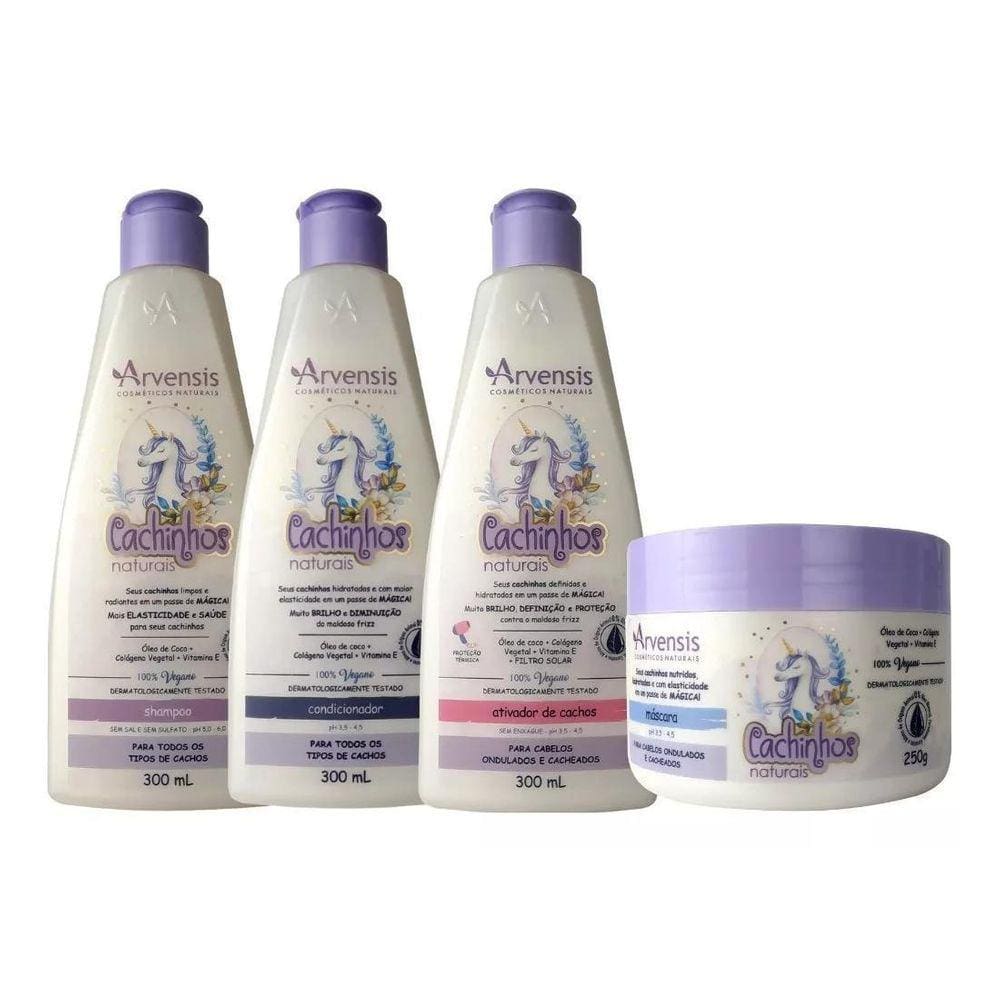Kit Arvensis Cachinhos Sh.+ Cond + Ativ.300Ml+Masc 250Gr