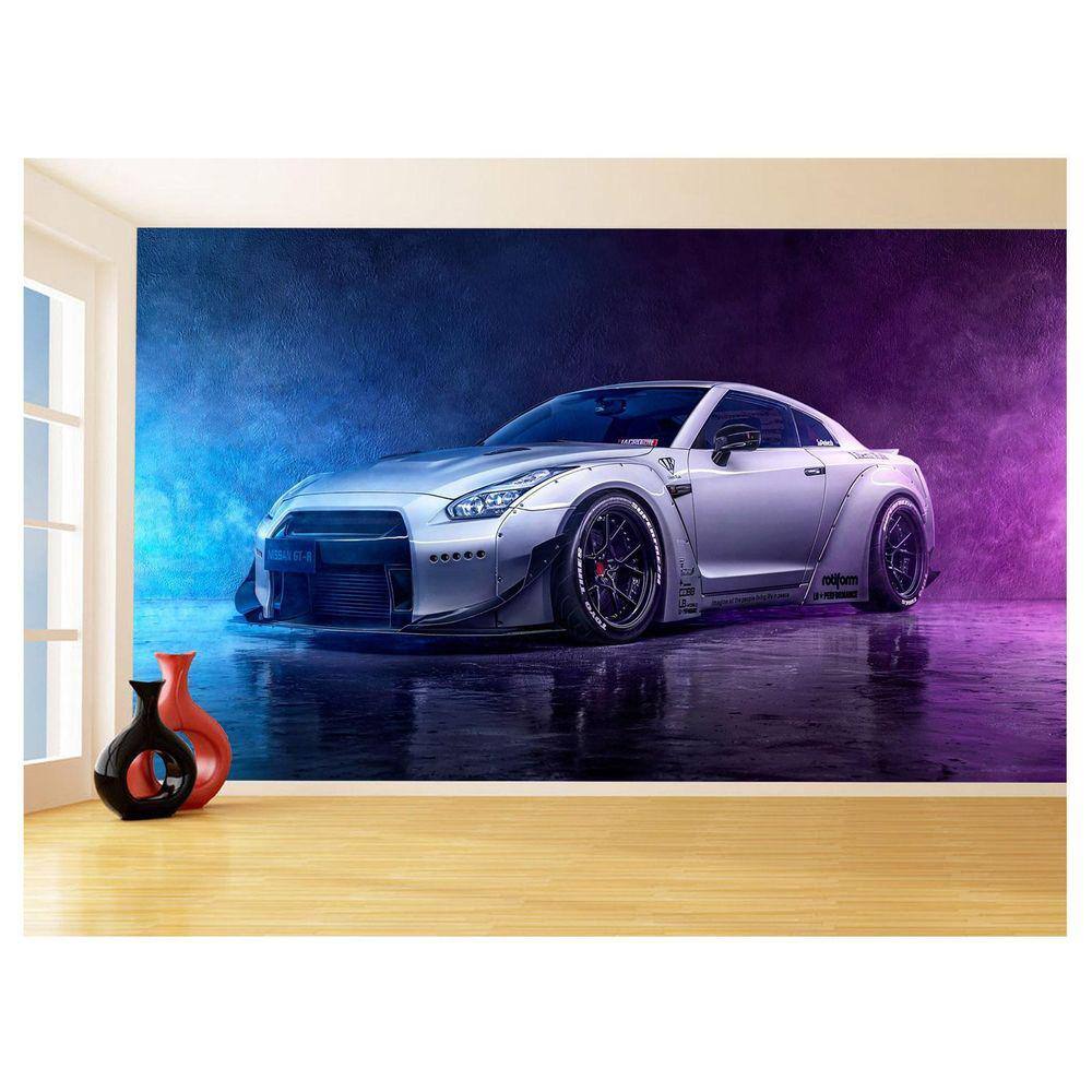 Papel De Parede Carro Nissan Gtr Godzilla Jdm 3,5M Car305