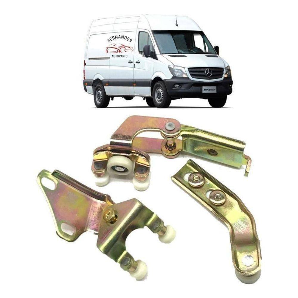 Kit Carrinho Guia Porta Lateral De Correr Sprinter 1997/2011