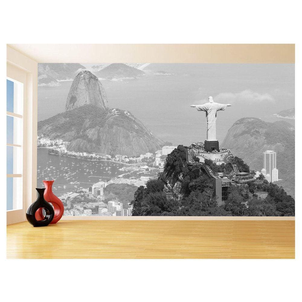 Papel De Parede 3D Rio Janeiro Cristo Redentor 3,5M Ncd332