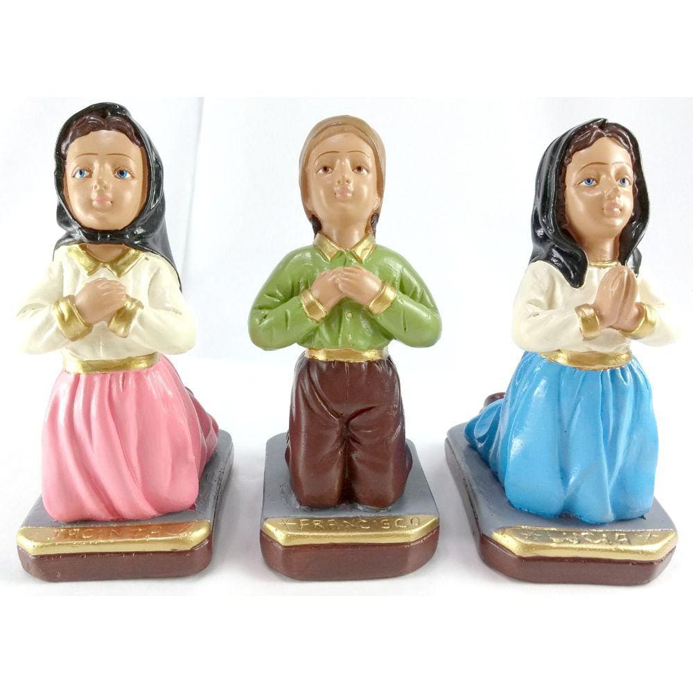 Imagem 3 Pastorzinhos De Fátima Gesso 15 Cm