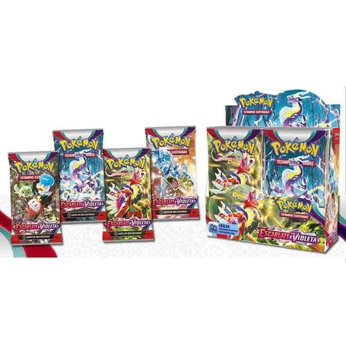 Jogo De Carta Pokemon Escarlate E Violeta 4 Fenda Paradoxal Com 1 Booster  (6 Cartas) Copag - Membi Papelaria e Livraria