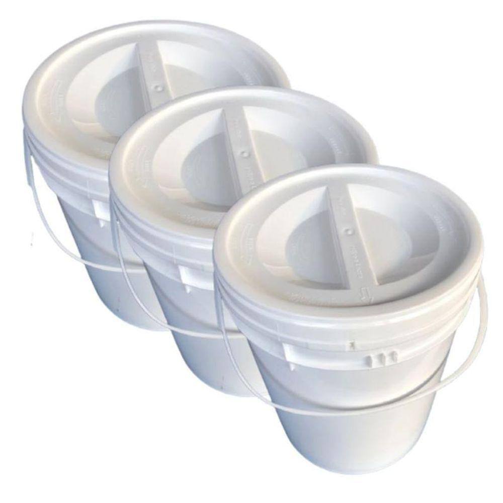 Balde Plast 12L Tampa Rosca Removível