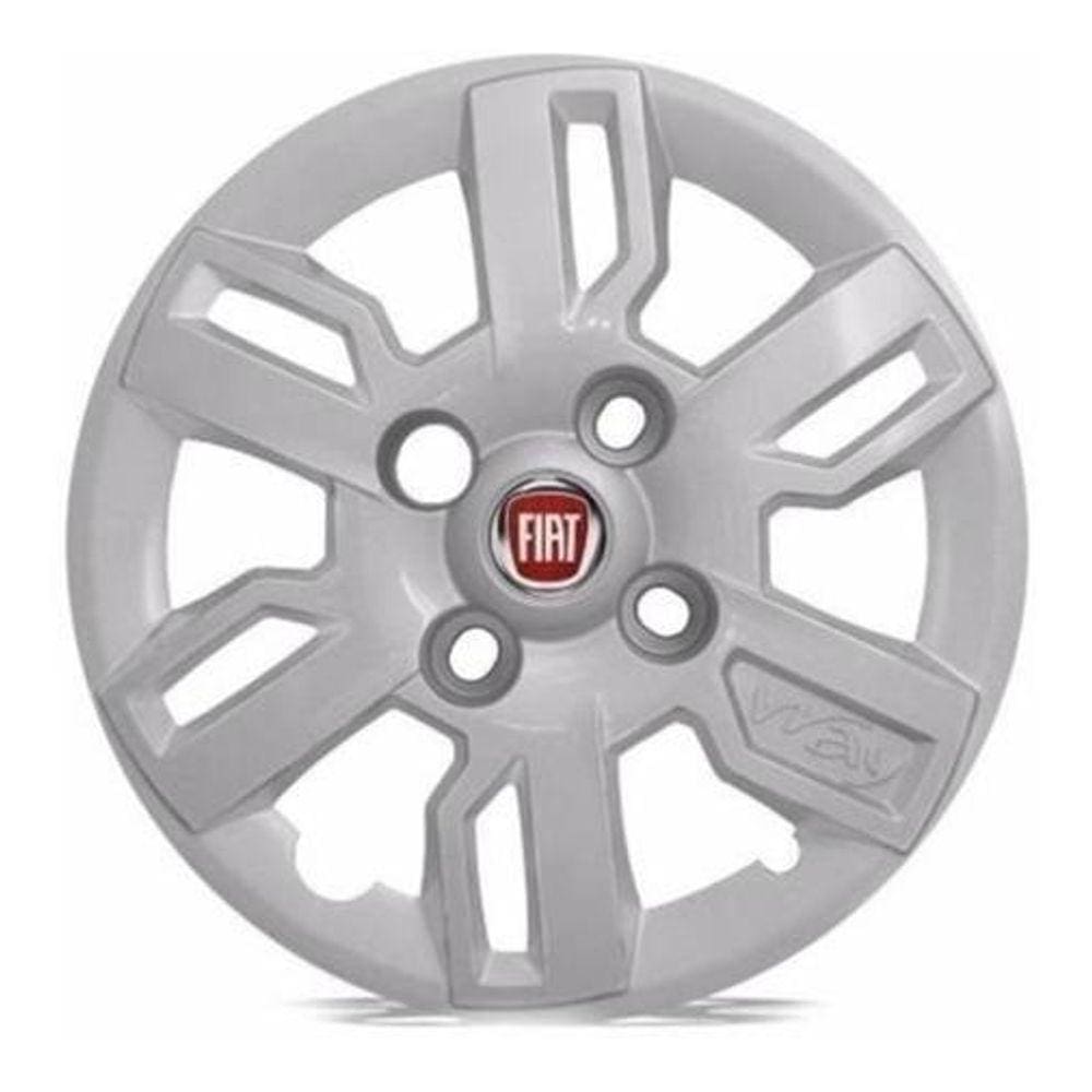 Jogo Calota Uno Mille Way 2013 A 2015 Aro13 Fiat Todos 227Vm