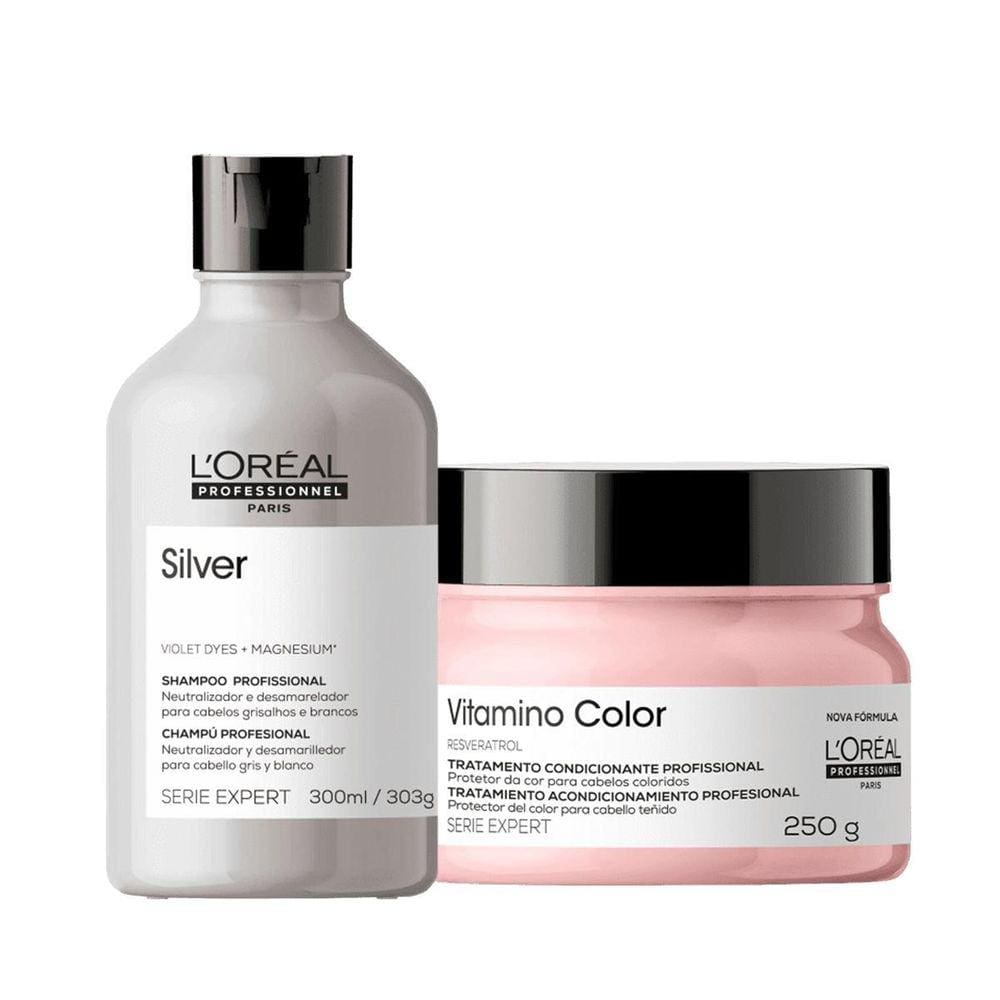 Kit Loreal Para Cabelos Coloridos Shampoo E Máscara -L`Oreal