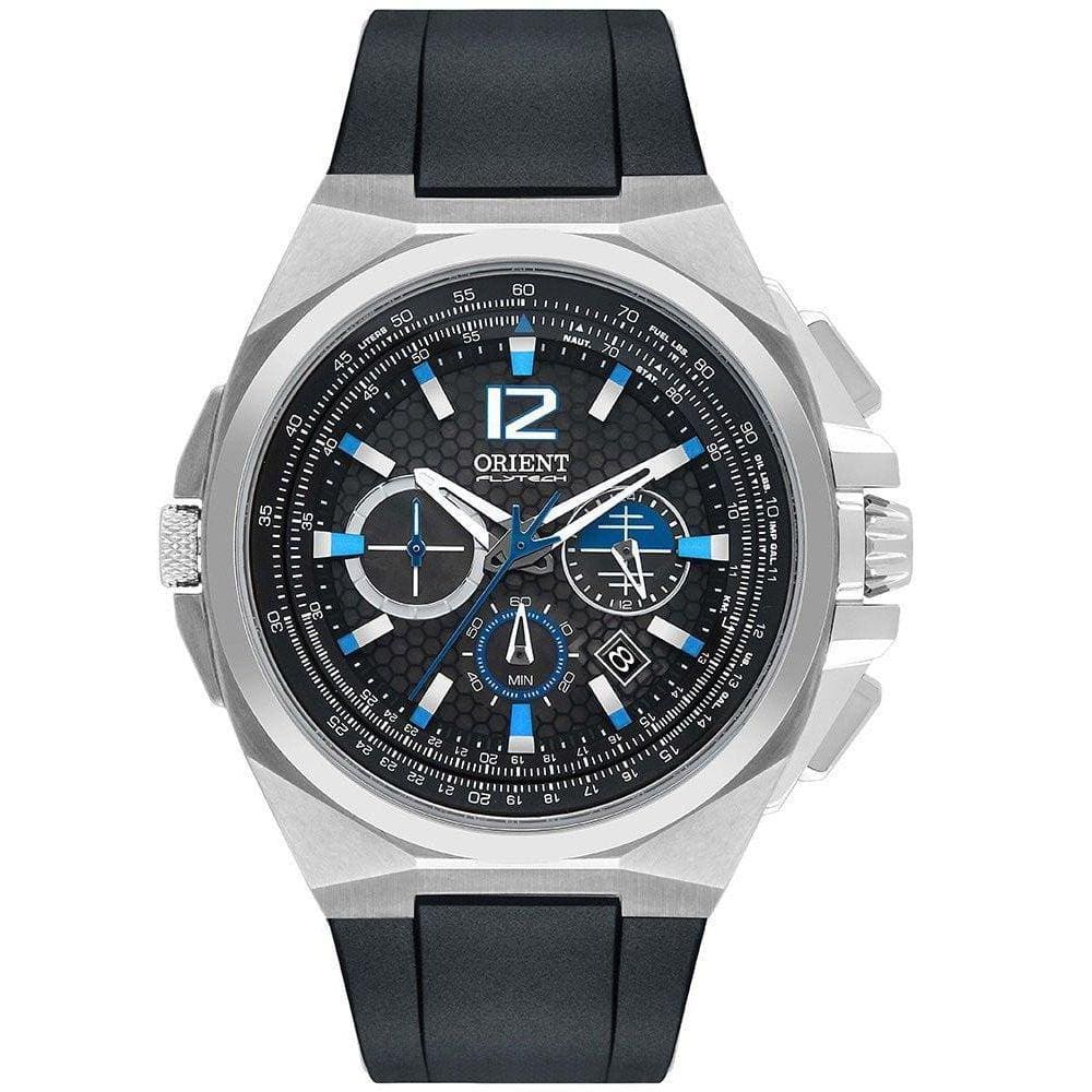 Relógio Orient Flytech Mbtpc007 G2Px Titanium Prata Borracha
