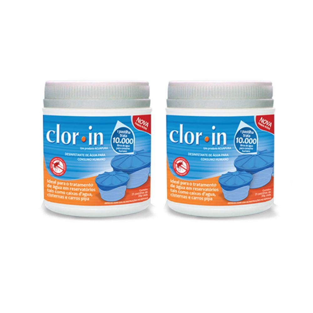 Kit 5 Clorin Desinfetante para Água Consumo Humano 10.000lt