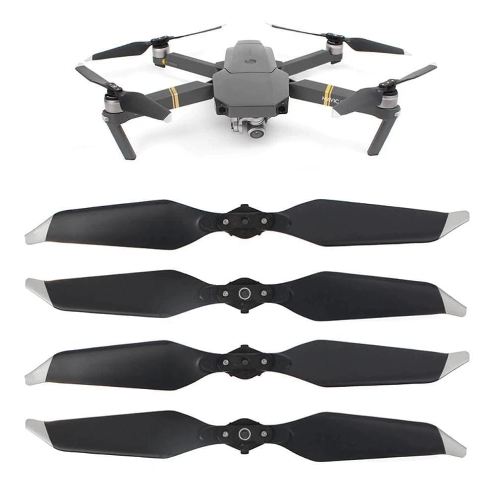 Kit 2 Pares De Hélices Prata Drone Dji Mavic Pro Platinum Homologação: 25481602799