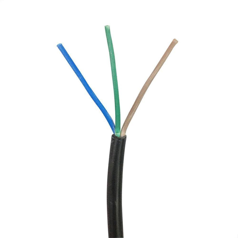 Cabo Pp 3X2,50 Mm Elétrico Flexível Preto - 5 Metros