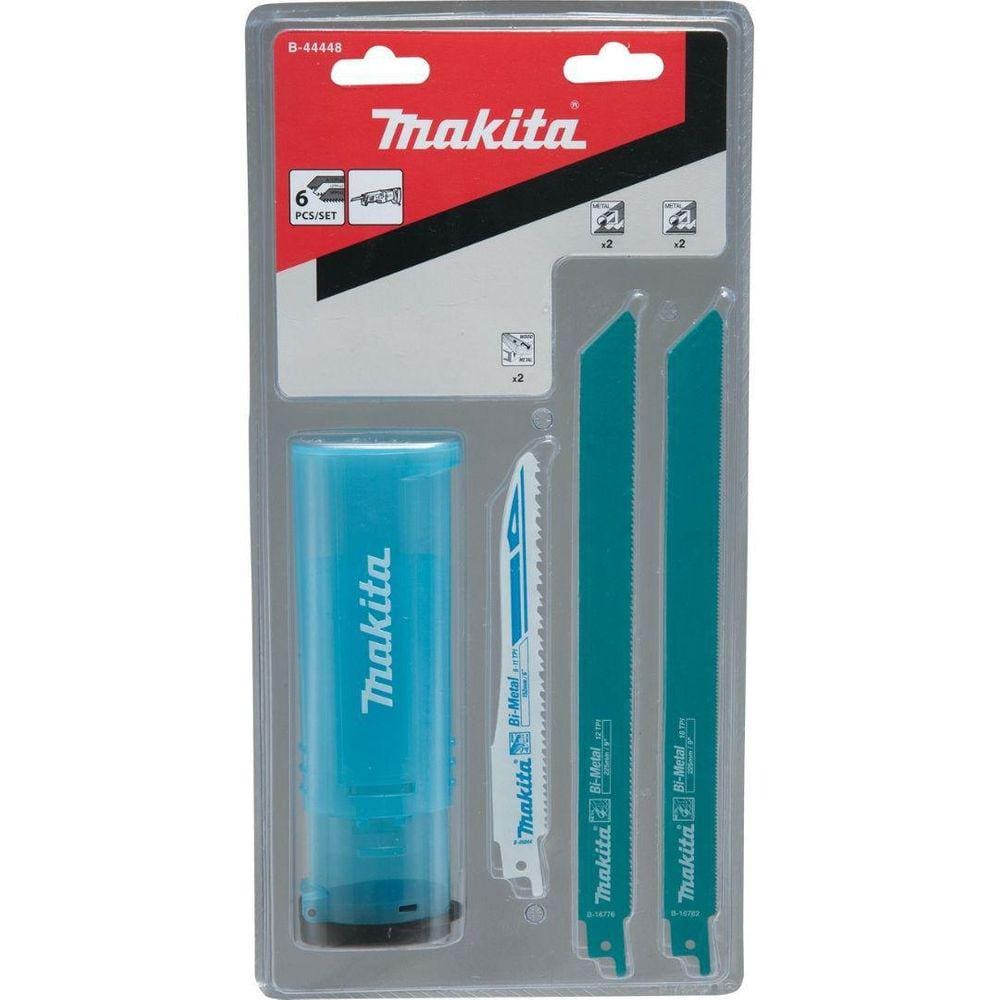 Kit 6 Lâminas Serra Sabre Com Estojo B-44448 Makita