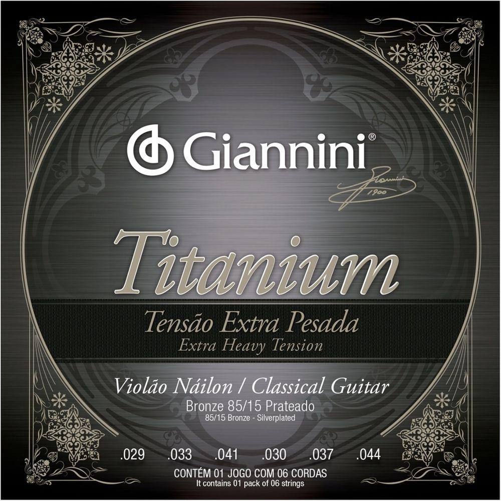 Cordas Violão Nylon Giannini Titanium Extra Pesada GENWXTA