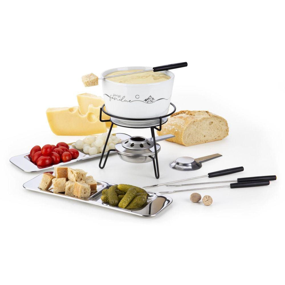 Conjunto Para Fondue Swiss 8 Peças Queijo Chocolate - Forma