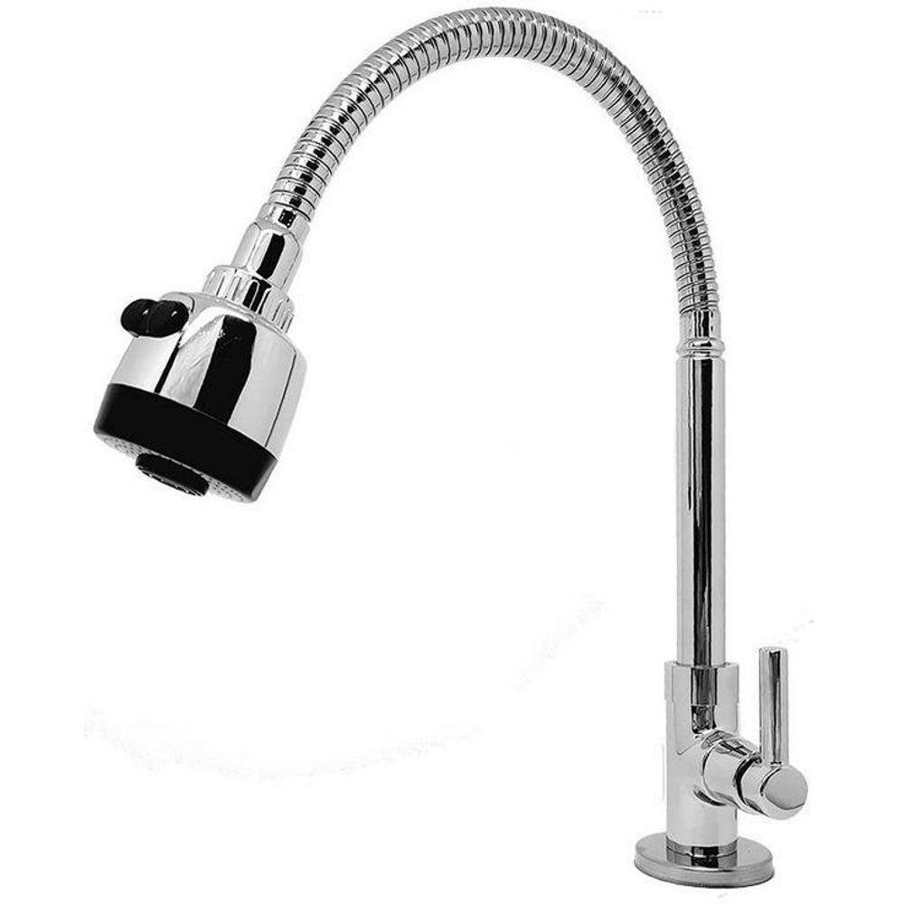 Torneira Gourmet Cozinha Monocomando Bica Móvel Flexível
