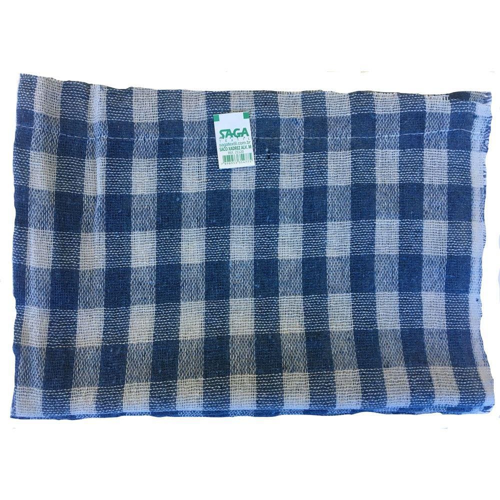 Kit Saco Xadrez Alvejado M com 60 Unidades