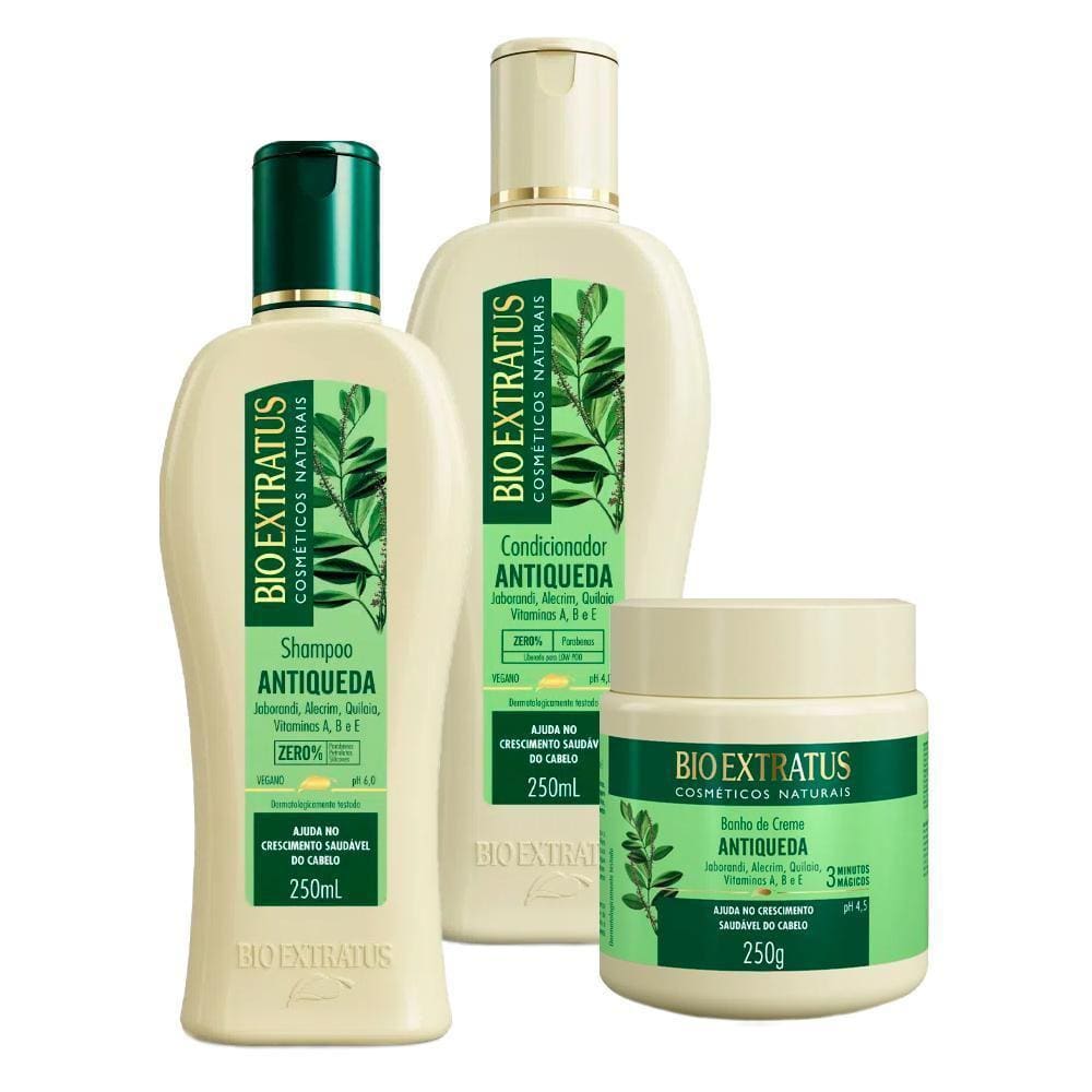 Kit Bio Extratus Jaborandi Antiqueda 3 Produtos