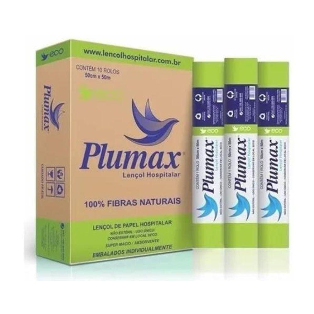 Plumax - Lençol Eco 70X50 - 10 Rolos