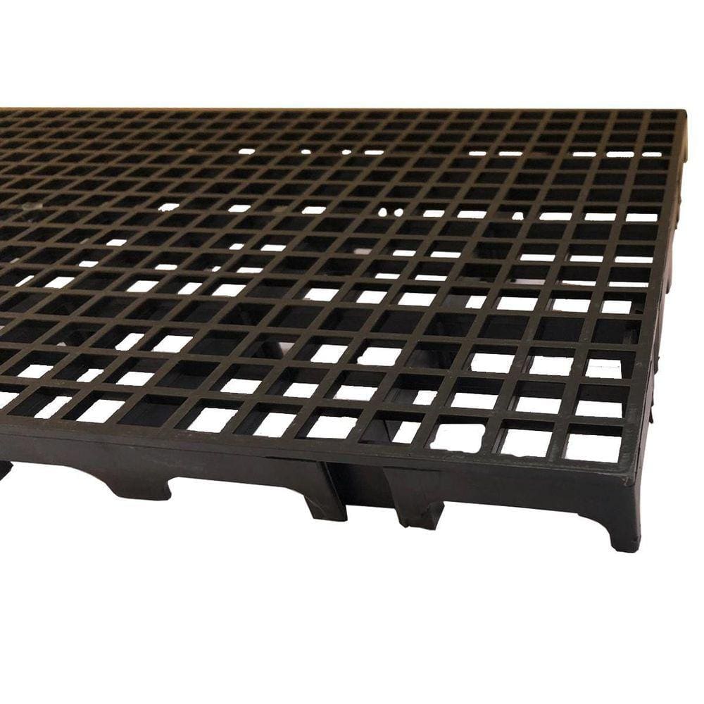 40Pc Palet Estrado Plástico Preto 2,5X25X50 Cm Qualidade