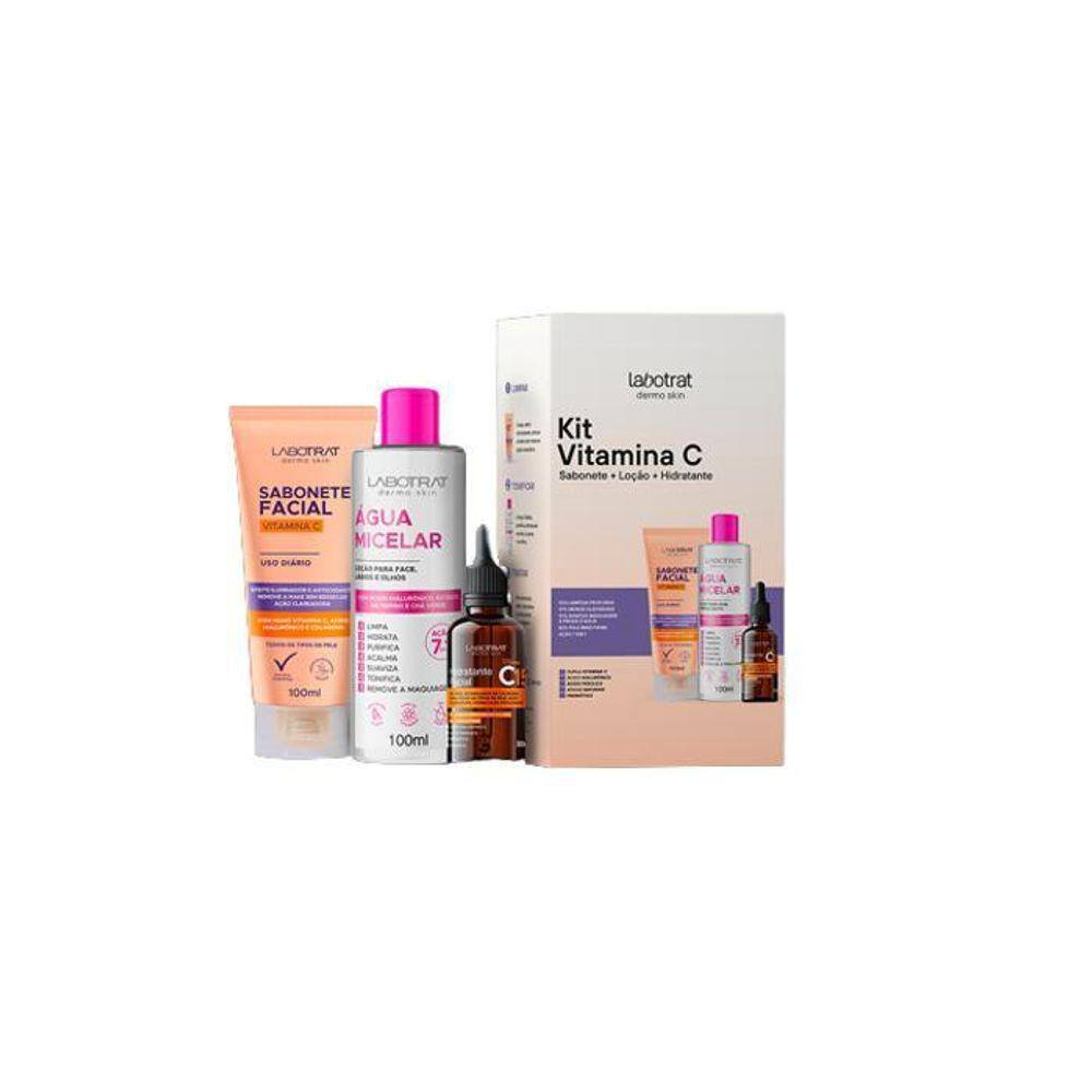 Kit Facial Antienvelhecimento Vitamina C 3 Passos