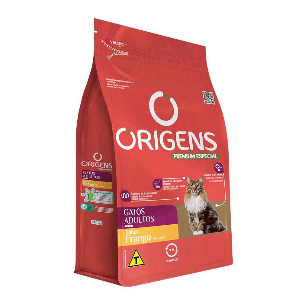 Ração Origens Gatos Adultos Frango 10,1kg