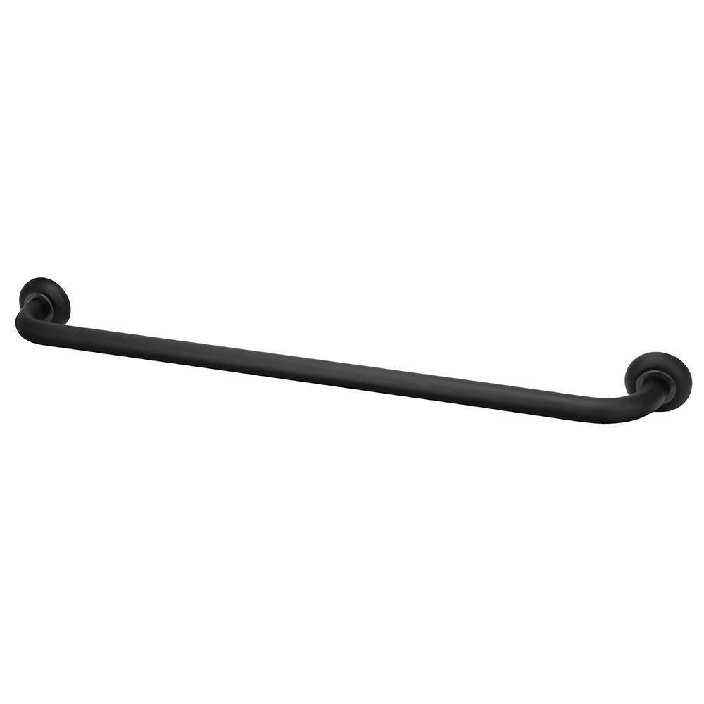 Barra Alça De Apoio Preto Banheiro Idoso Deficiente 60Cm