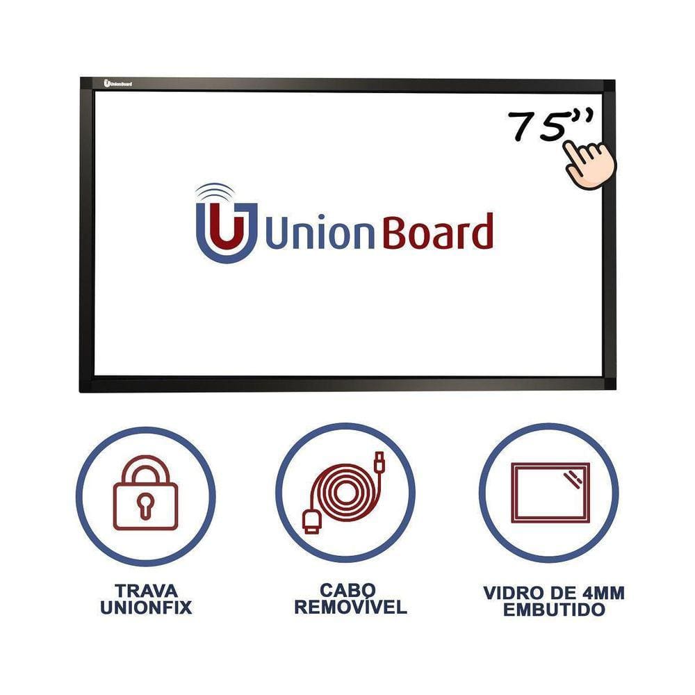 Moldura/Lousa Interativa Touchscreen Unionboard 75