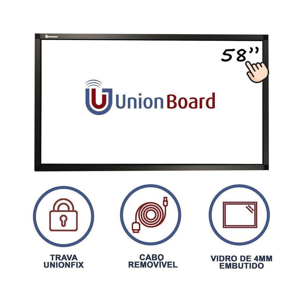 Moldura/Lousa Interativa Touchscreen Unionboard 58