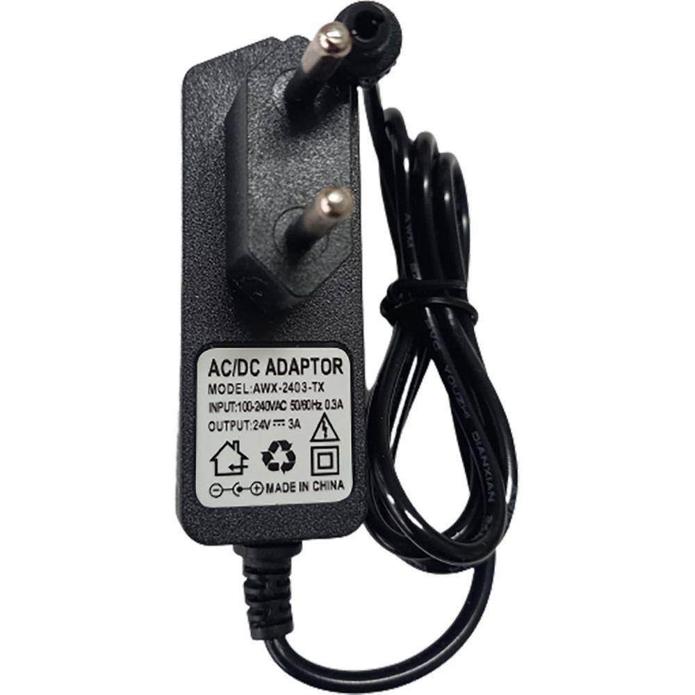 Fonte 24V Volts 3A Amperes Para Luz De Led Luz De Natal
