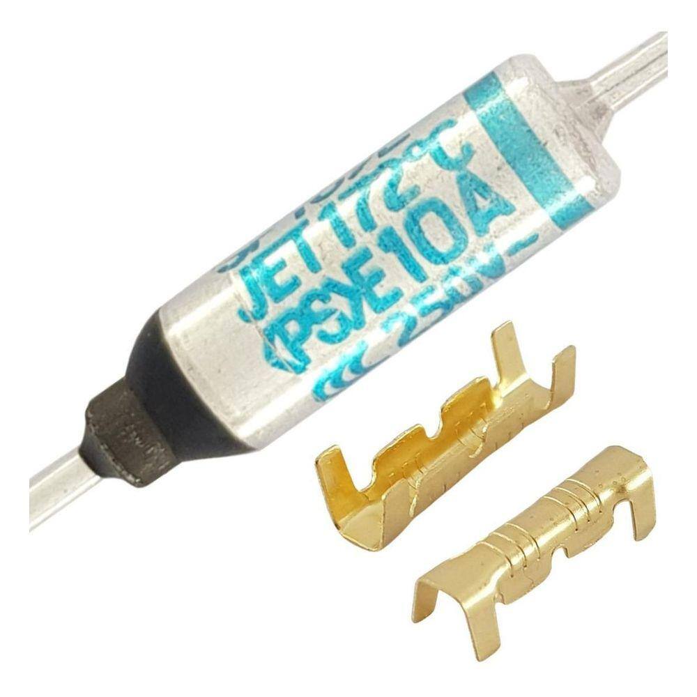 Fusível Térmico 172C Graus 10A 250V 3 Pçs + 6 Terminais Luva