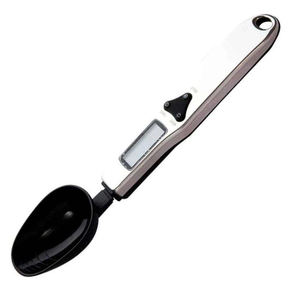 Colher Digital Com Balança Mede De 0,1 A 500g Dosador Em Led