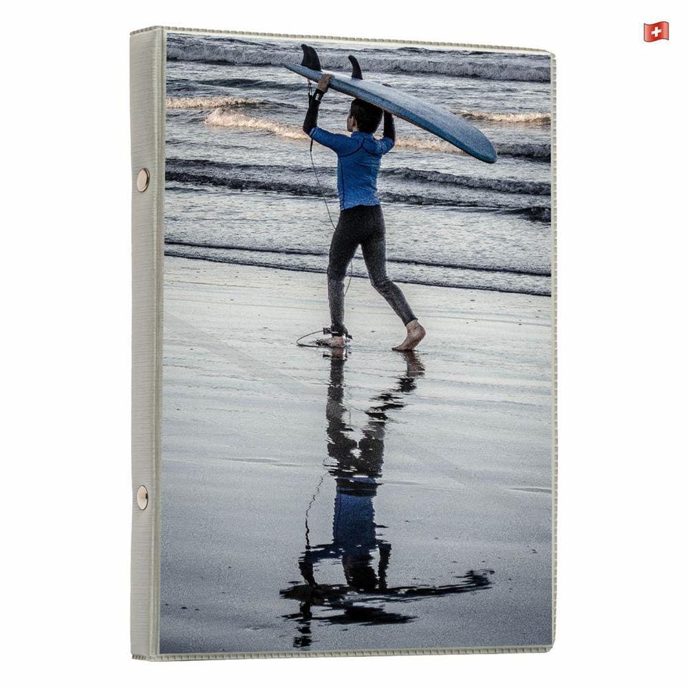 Album De Fotos 15X21/60 Prata-Escovado Lembranças Com Visor