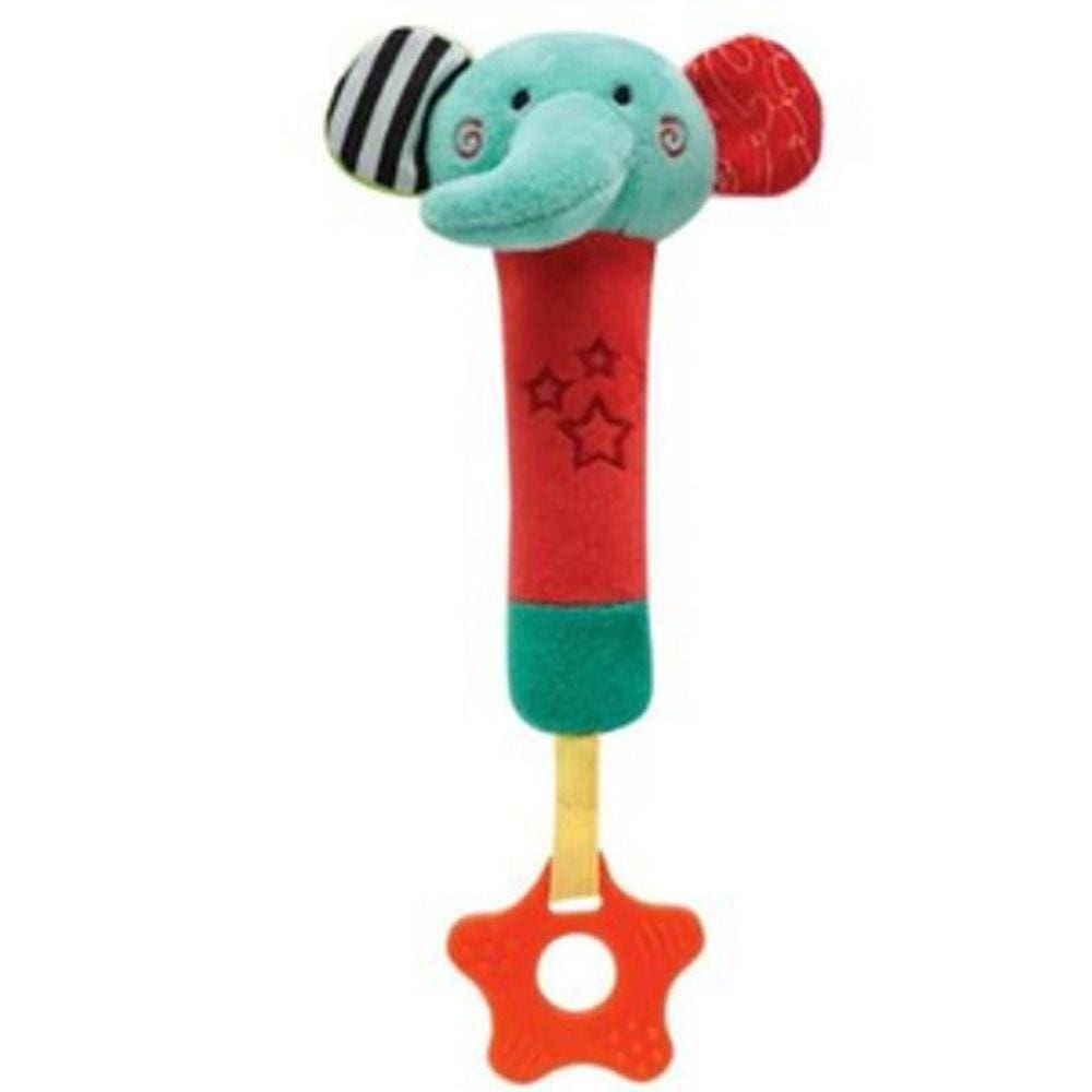 Buzininha Com Mordedor Happy Zoo Modelo Elefante Elefante