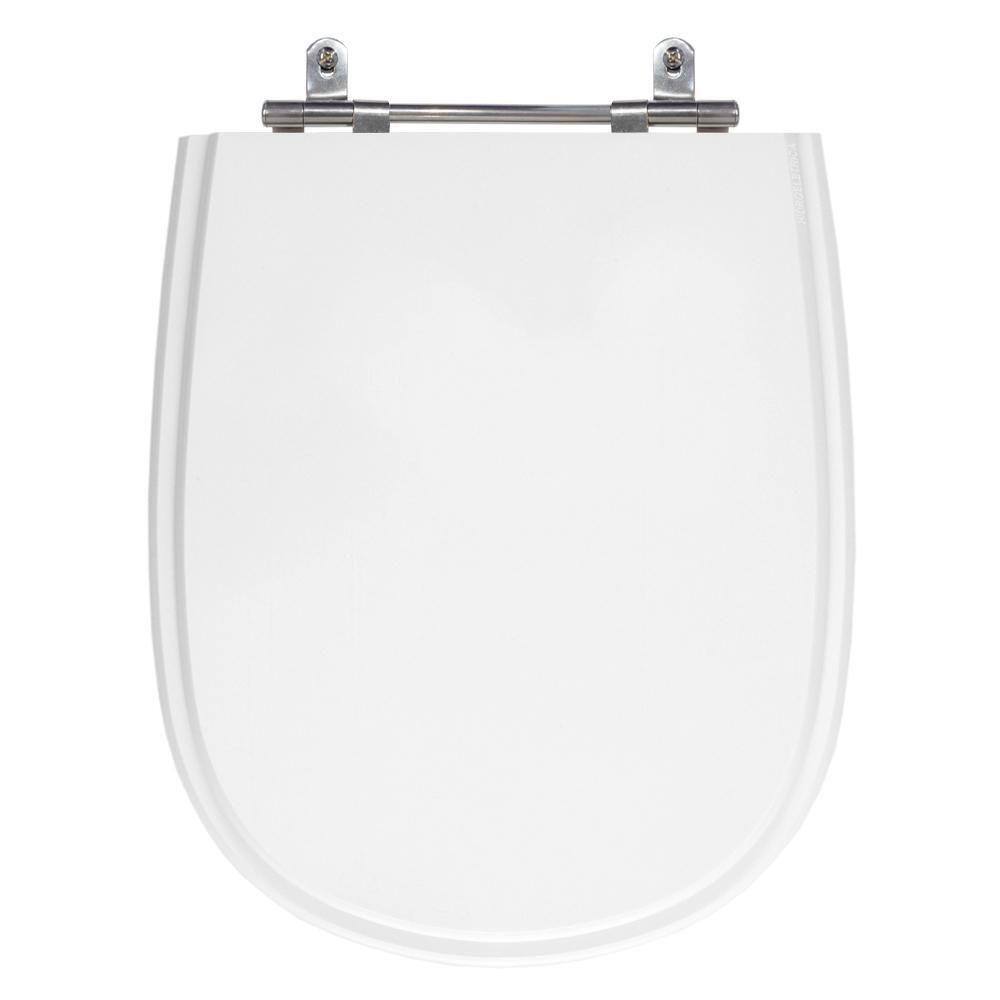 Assento Poliéster Laminado Paris Branco Para Bacia Ideal