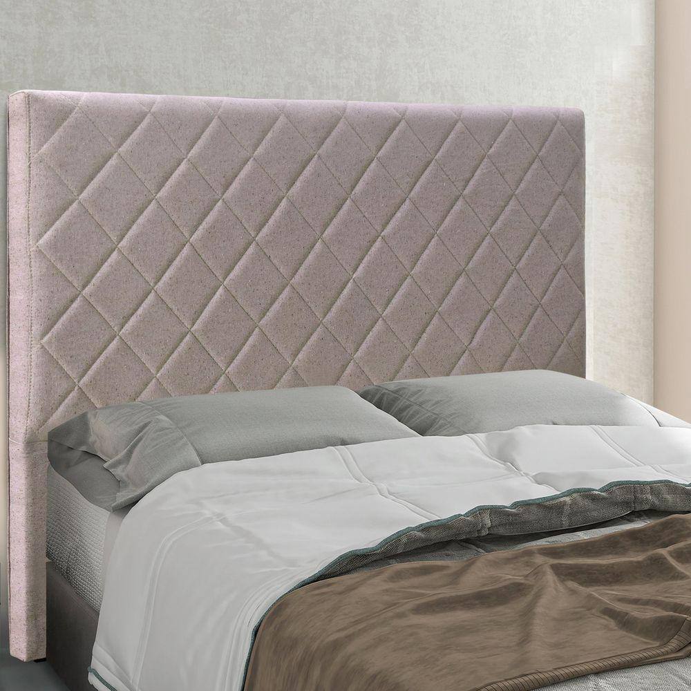 Cabeceira Casal 140cm Linho Rústico Esmeralda Spezzia Areia