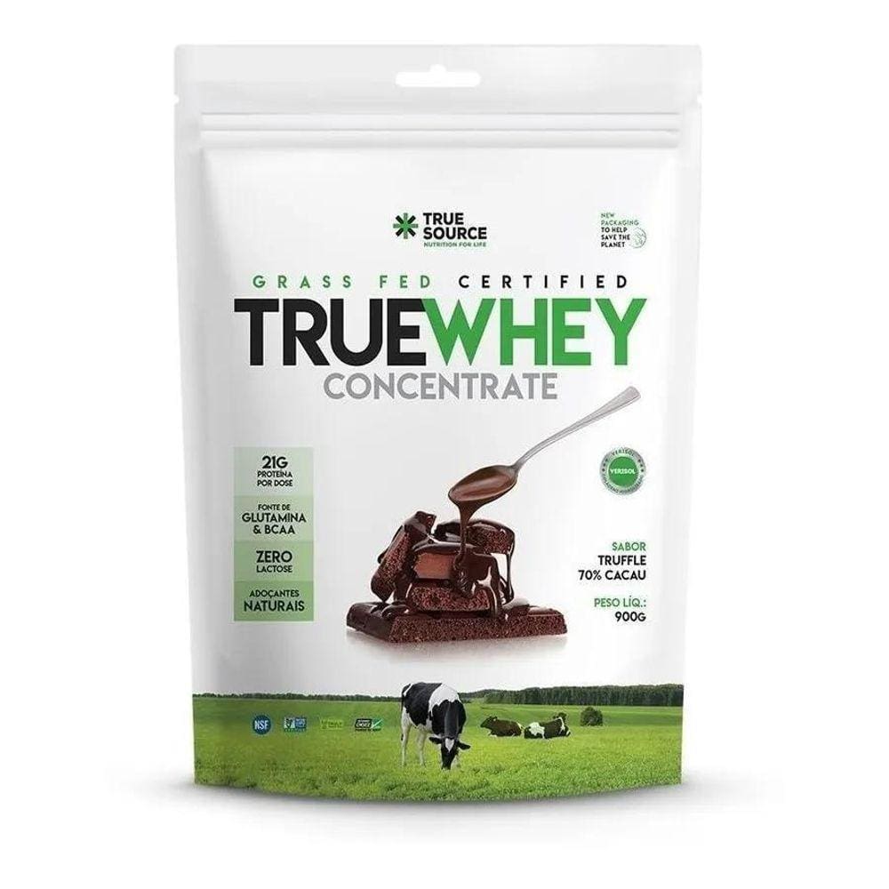 True Whey Concentrado Zero Lactose 900G Truffle 70% Cacau