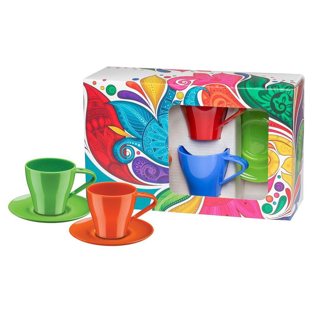 Xícara Boccati Poliestireno 80ml - Kit 4 Unidades
