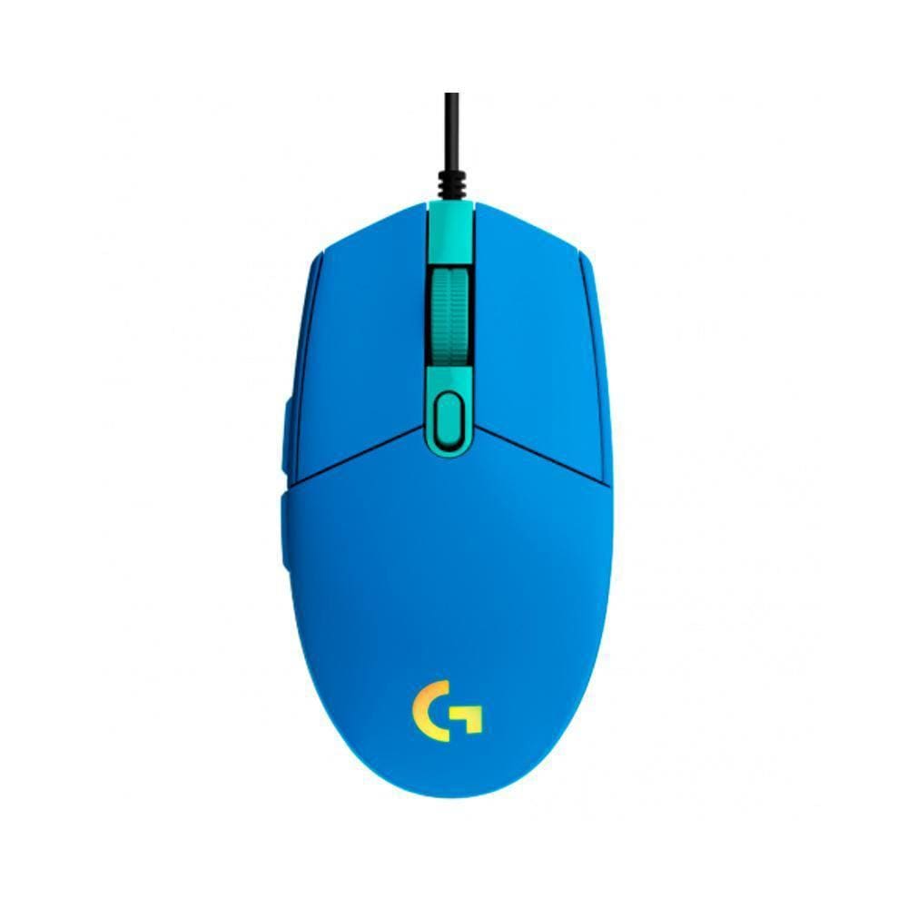 Mouse Gamer Logitech G203 Lightsync 8000 Dpi Com Fio - Azul