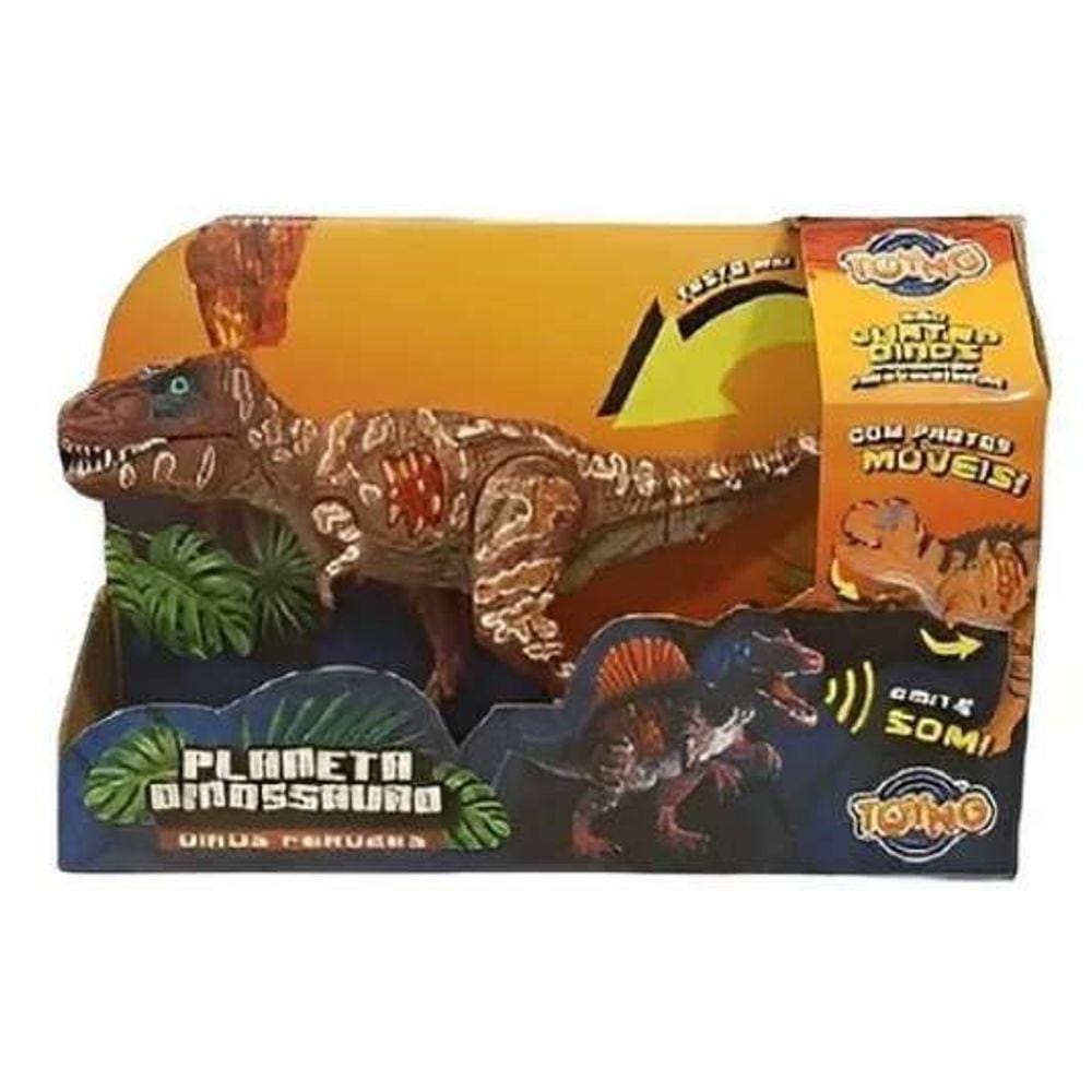 Dinossauro Godzilla Earth Planeta Som E Luz - Cinza em Promoção na