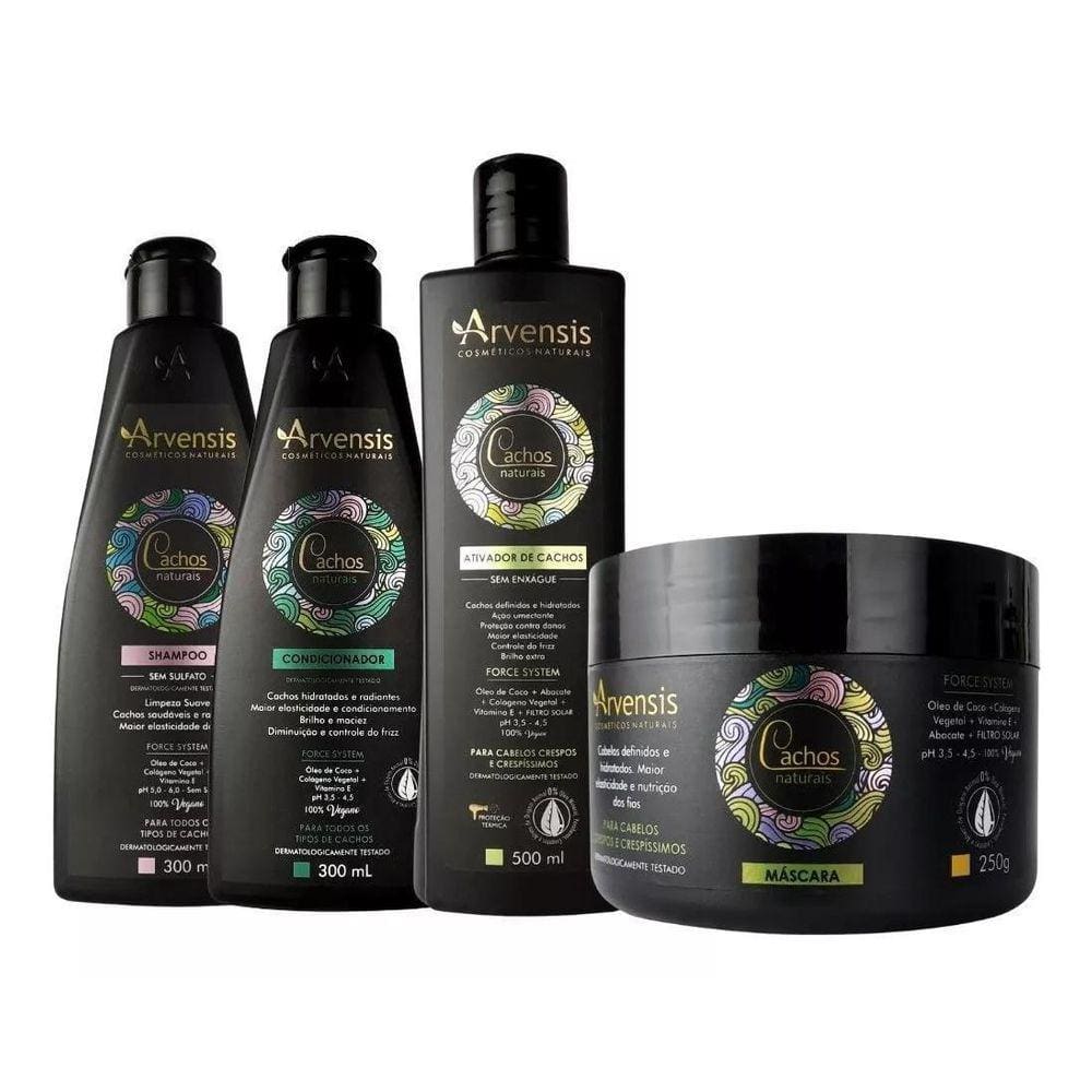 Arvensis Kit Sh.+ Cond.+Ativ.500Ml + Masc.250 Crespos E Cres