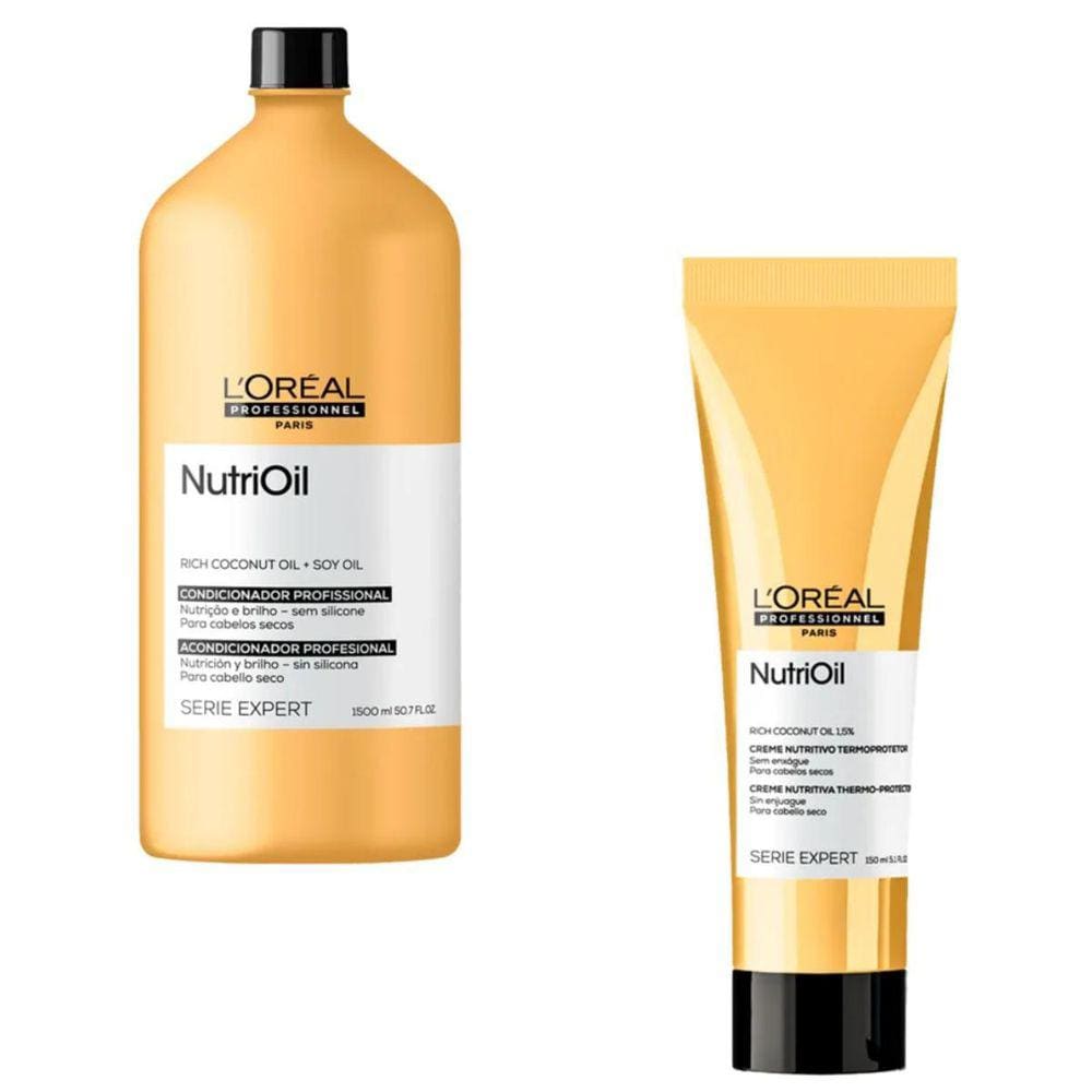 Kit Profissional Loreal Nutrioil - Condicionador E Leave-In