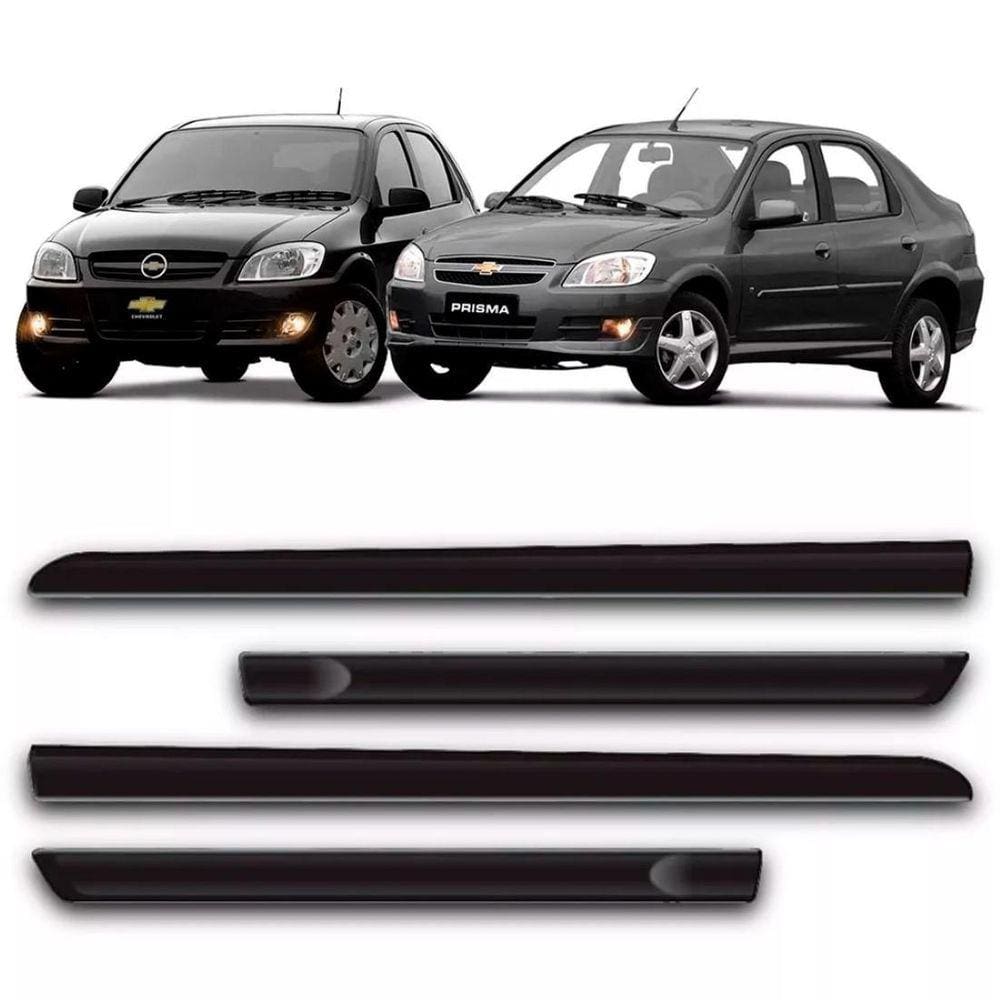 Kit Jogo Friso Lateral Celta Prisma 2006 07 A 2012 4 Portas