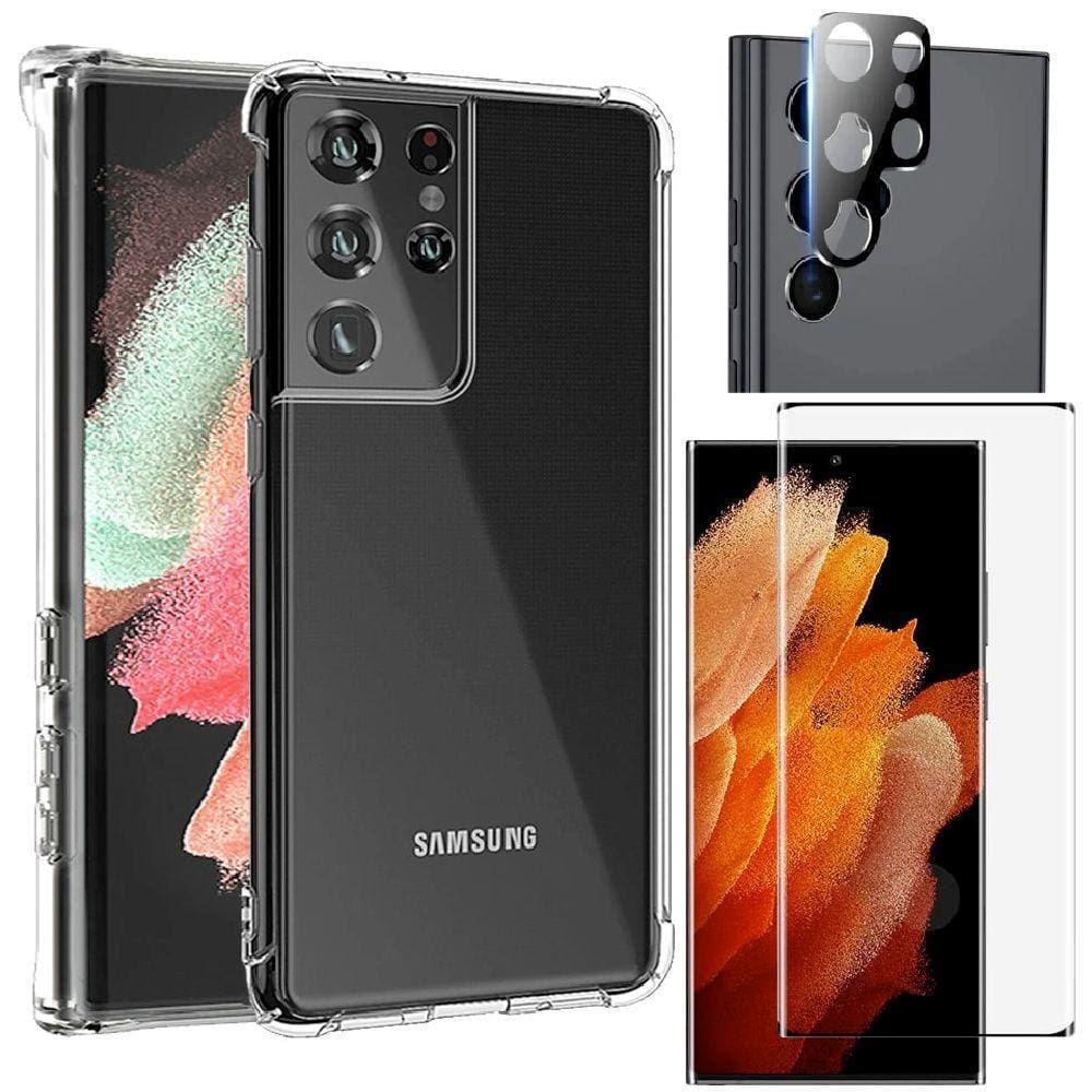 Capinha + Película + Película De Câmera Samsung S22 Ultra