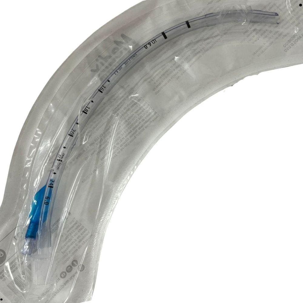 Tubo Endotraqueal Com Cuff Balão 6.0 Medix