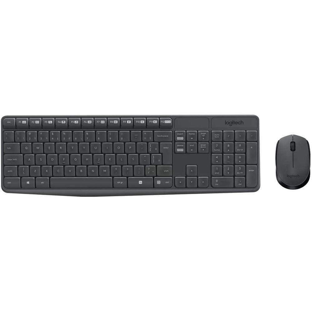 Combo Teclado E Mouse Sem Fio Logitech Mk235 Abnt2 Homologação: 34501305969