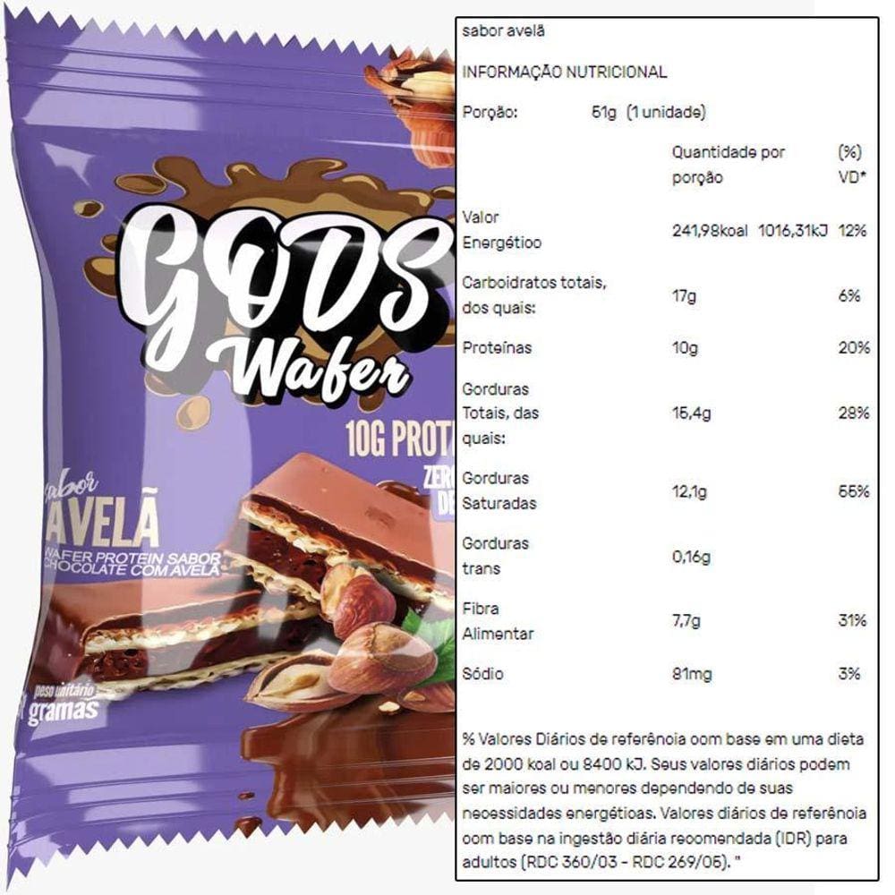 Wafer Protein Gods Wafer 10G Proteinas 51G Canibal Inc Avela