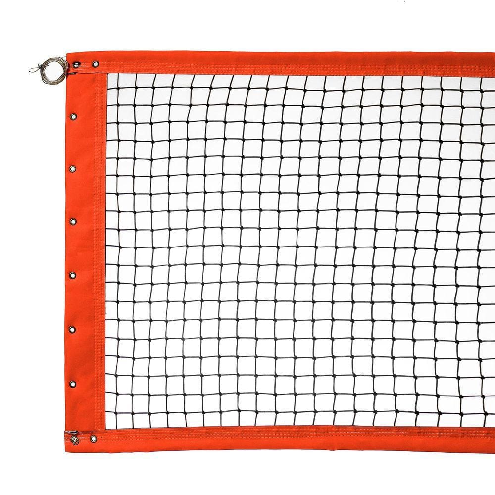 Rede De Beach Tennis Simples 6,5 Metros Laranja/Preto