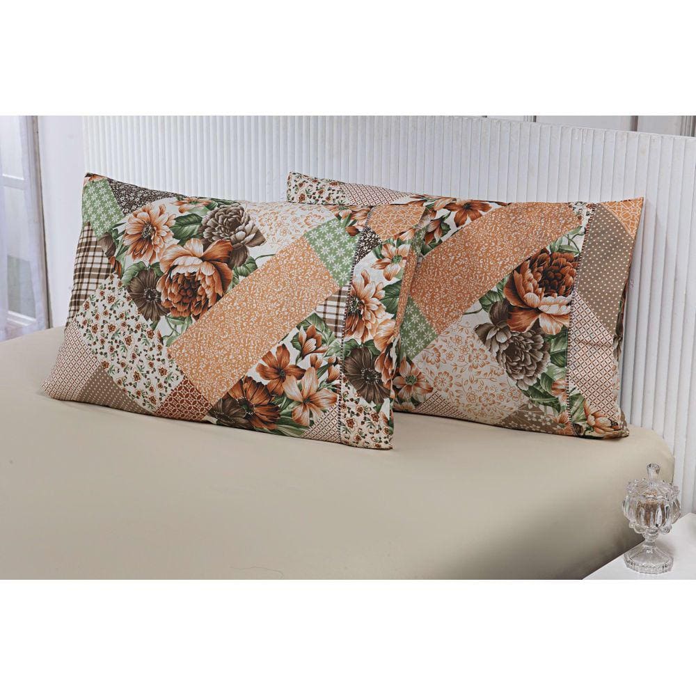 Jogo Lençol 3 Peças Cama Viúva 1,88M X 1,28M X 30Alt Percal