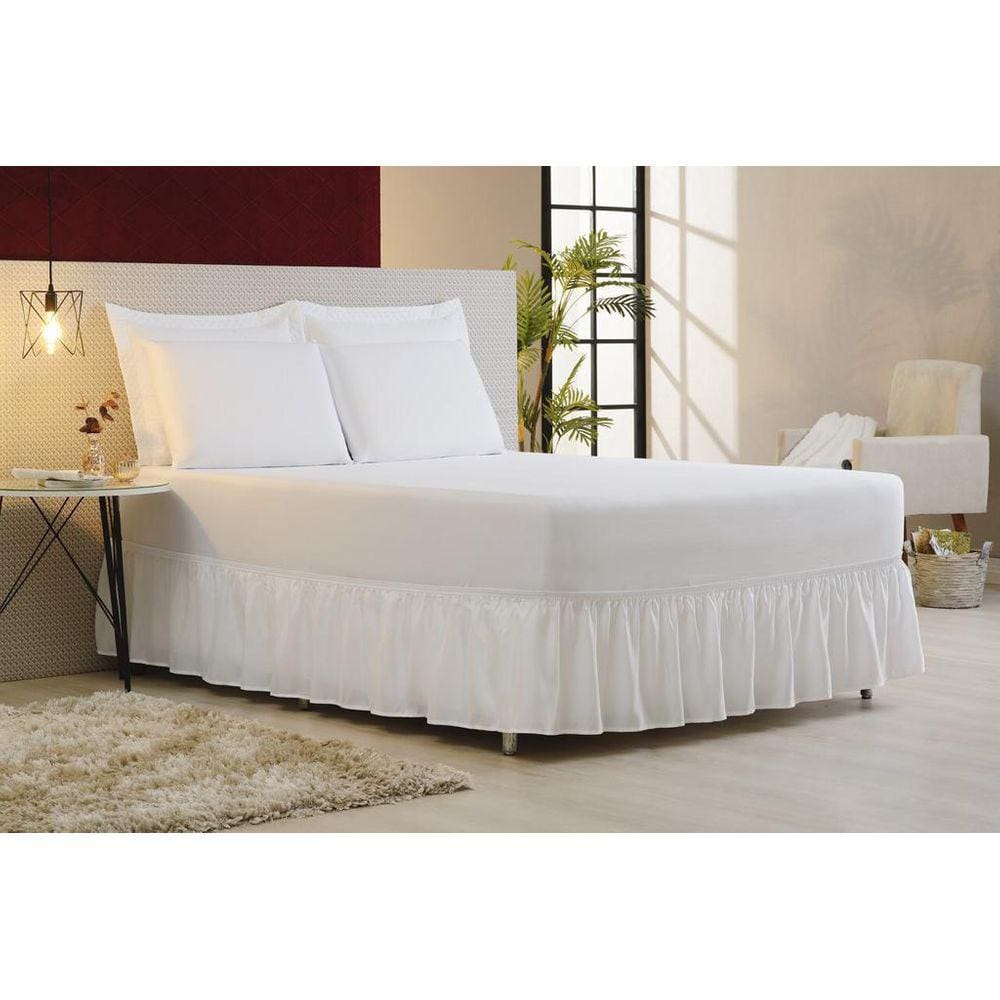 Saia Para Cama Box Casal Padrão Com Elástico